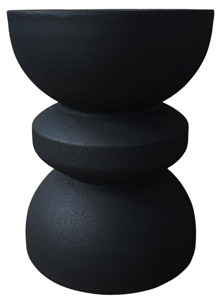 Couchtisch Rebecca Mobili Onar 44,5x35x35 cm MGO Schwarz Produktbild 