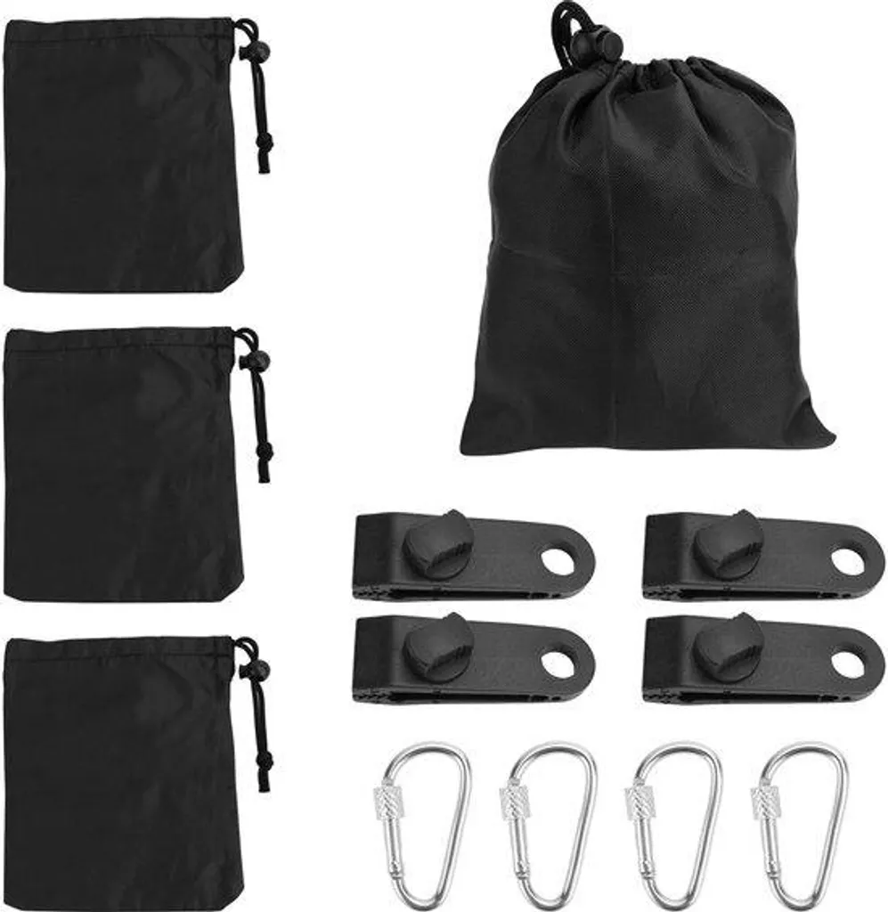 Lests pour Bâches Extérieures et Tentes avec Clips de Fixation Portables