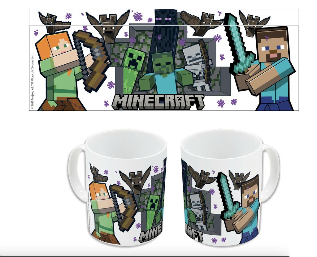 Minecraft – Modo Supervivencia – Taza de cerámica de 11 oz Imagen del producto 