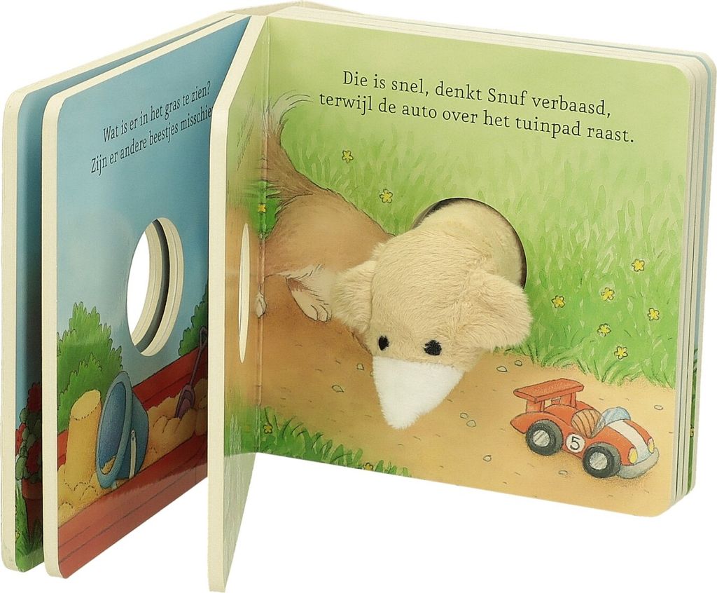 Gewinnt das holländische Fingerpuppenbuch „Mein Hund“.