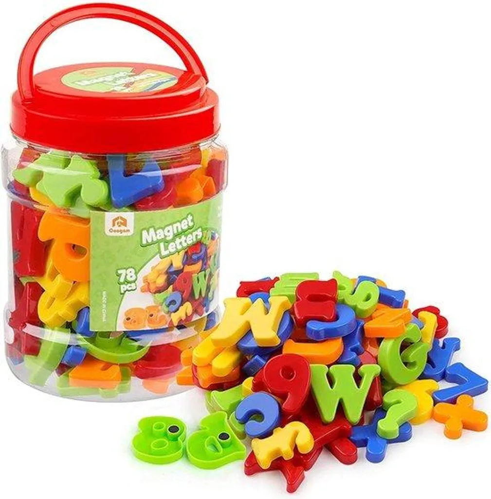 Apprendre à lire avec l'alphabet magnétique A-Z, 78 pièces de jeu
