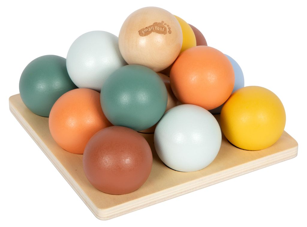 Small Foot Holz Montessori Sortierspiel Lernspielzeug mit Kugeln