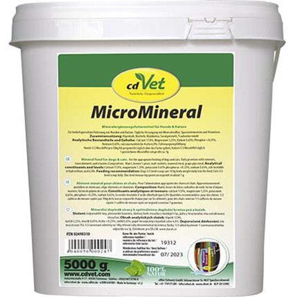 cdVet MicroMineral, Katze / Hund, Puder, Allgemeiner Produktbild 