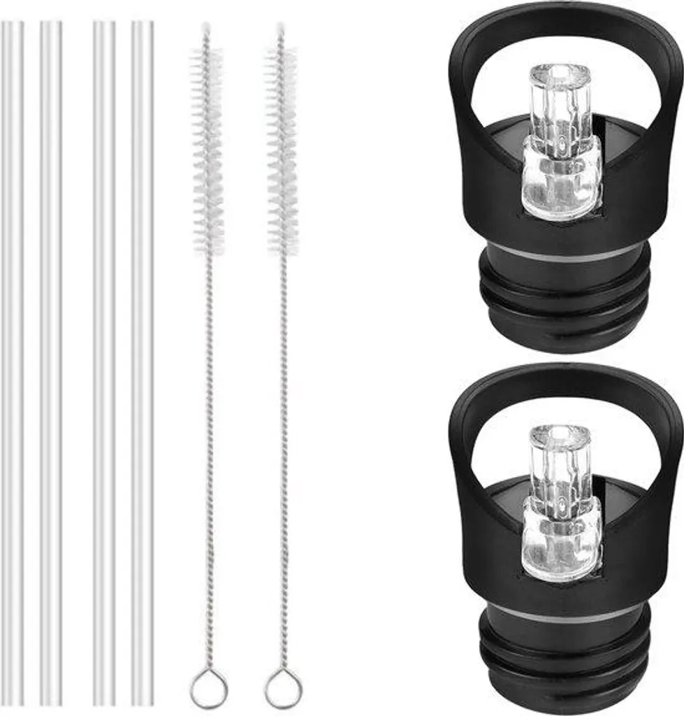 Robinet universel pour bouteille d'eau 250-600 ml avec paille intégrée