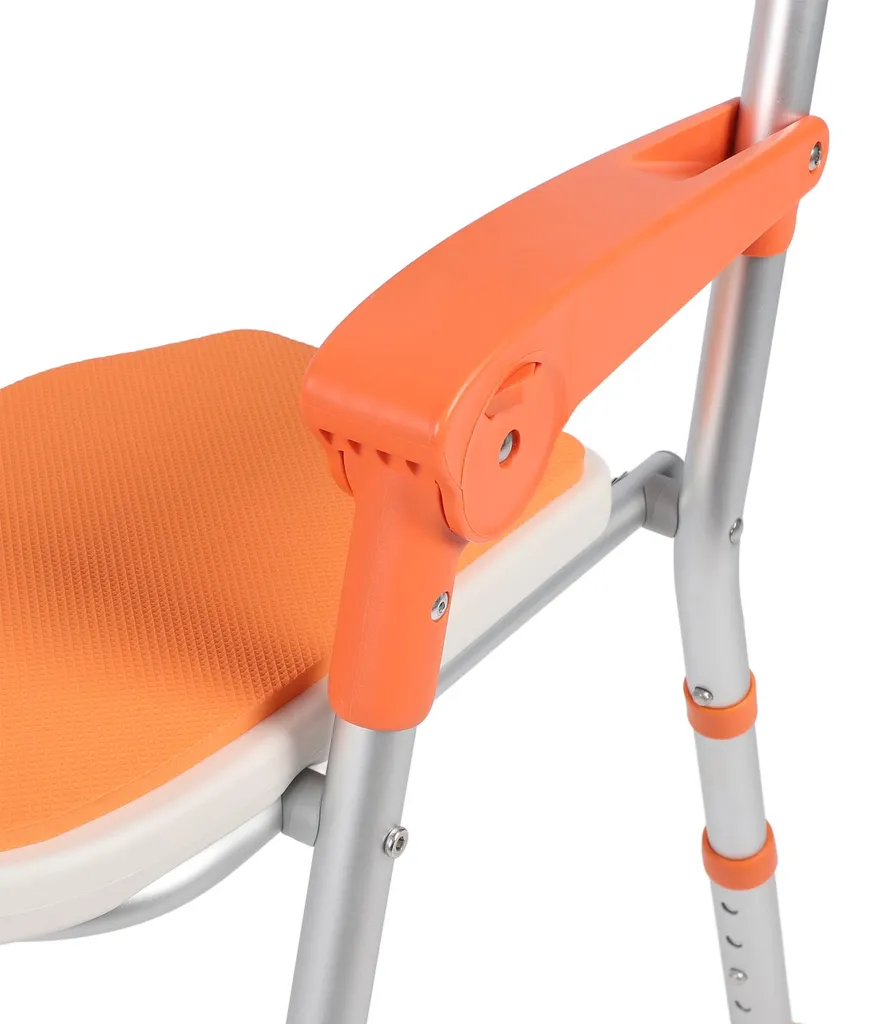 Siège de douche pliable anti-chute en alu pour douche sécurisée - 13