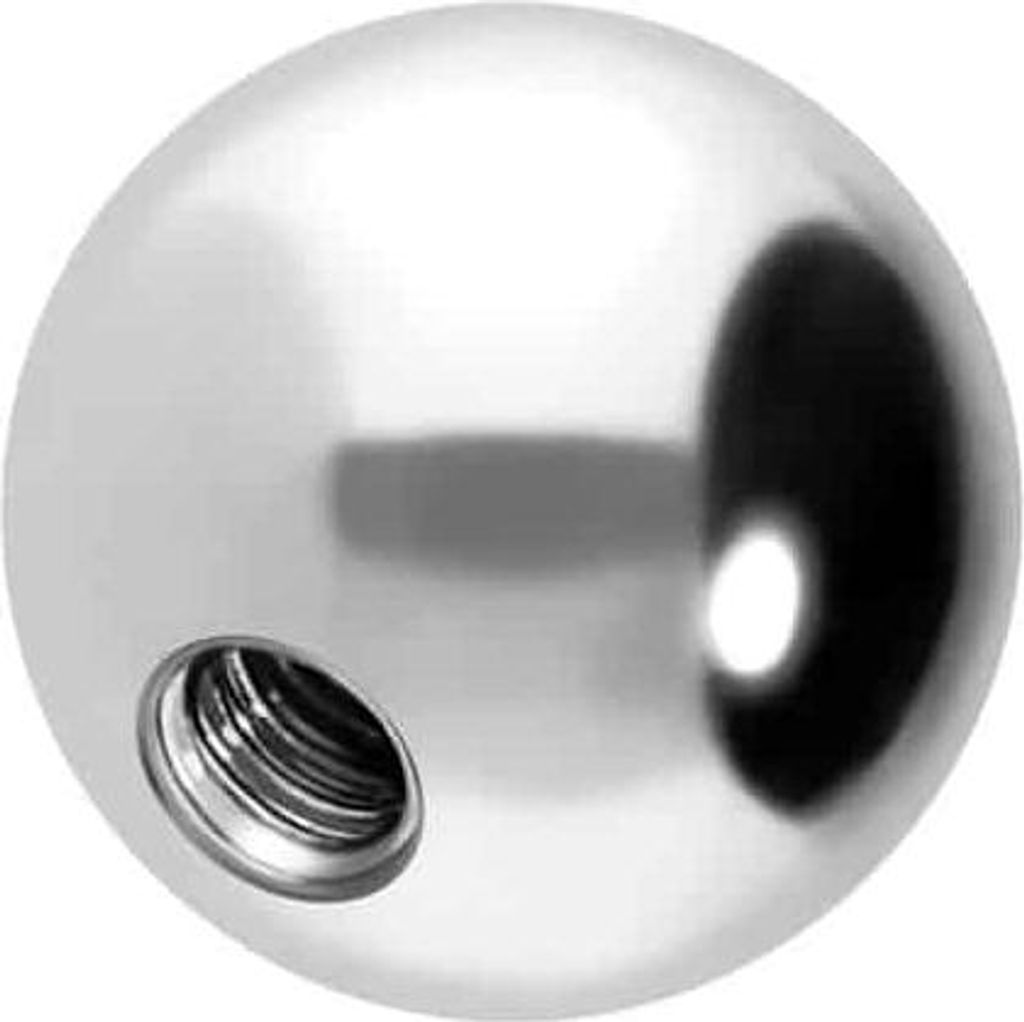 Titan Schraubkugel WeißGold Gewinde: 1,6mm | Kugelgröße: 3,5mm