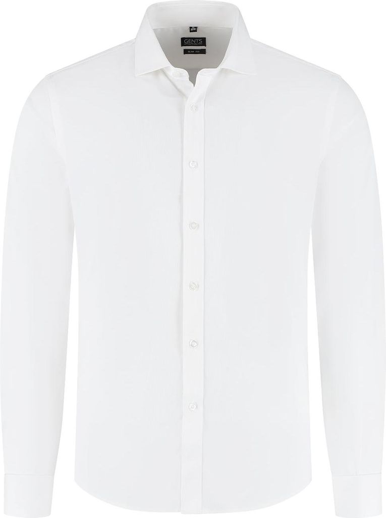 GENTS - Bambus doppelte Manschette einfarbig ecru - Polyester - Ecru - Größe XXL/XXL 45/46
