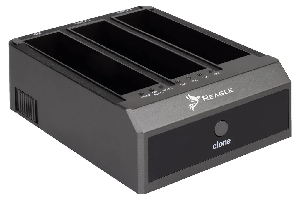 Reagle Stazione di Clonazione IDE SATA HDD SSD | Backup Offline USB 3.2
