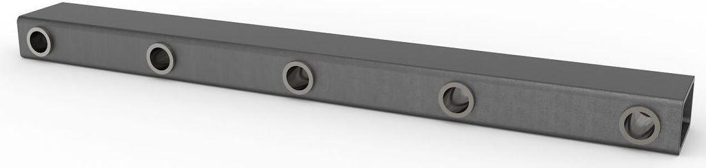 Joma-Tech Zinkenträger mit eingeschweißten Hülsen / Buchsen in 870 mm Arbeitsbreite