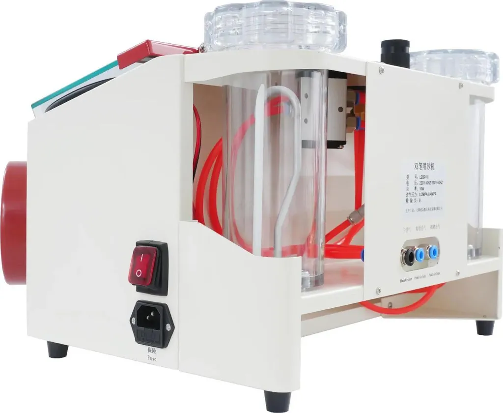 Sablage dentaire efficace : micro-sableuse 50W pour bridges et couronnes