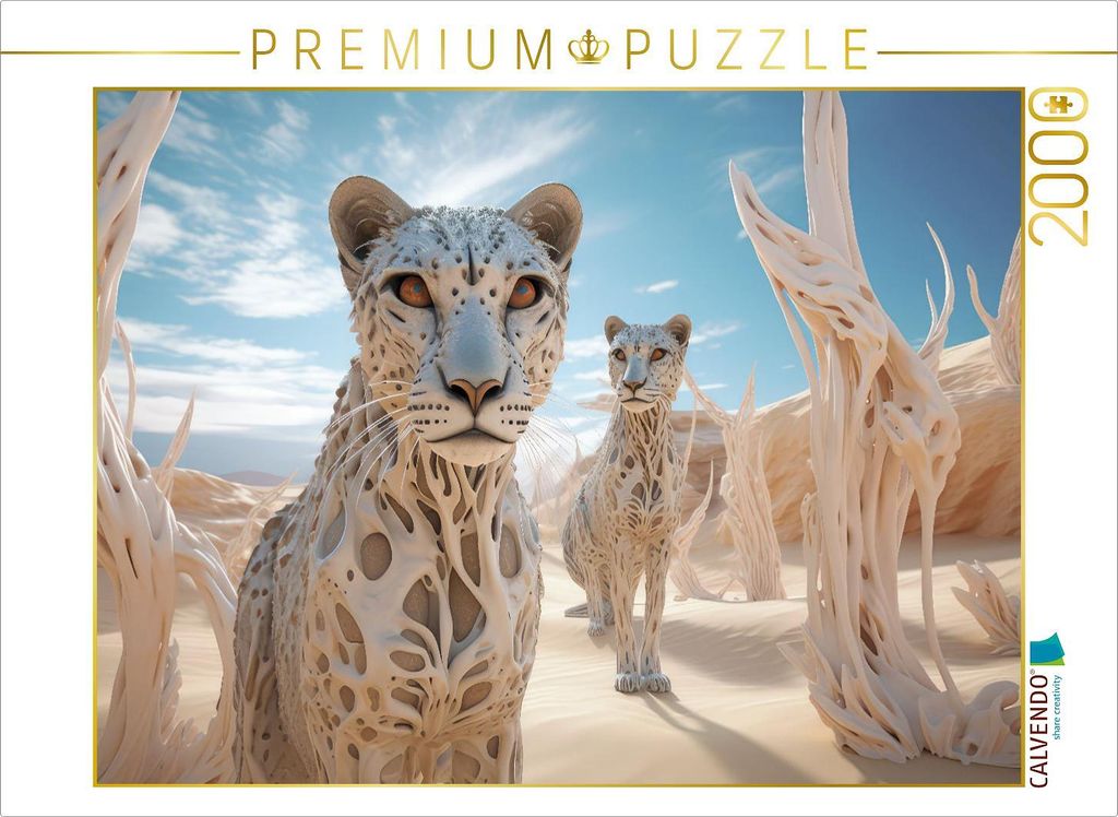 CALVENDO Puzzle Surrealismus trifft auf die Wüste | 2000 Teile Lege-Größe 90x67cm Foto-Puzzle für glückliche Stunden