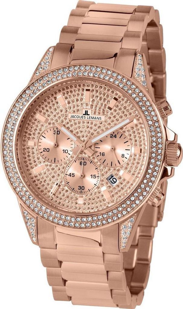 Jacques Lemans 1-2051B La Passion Chronograph Uni Uhr Damen