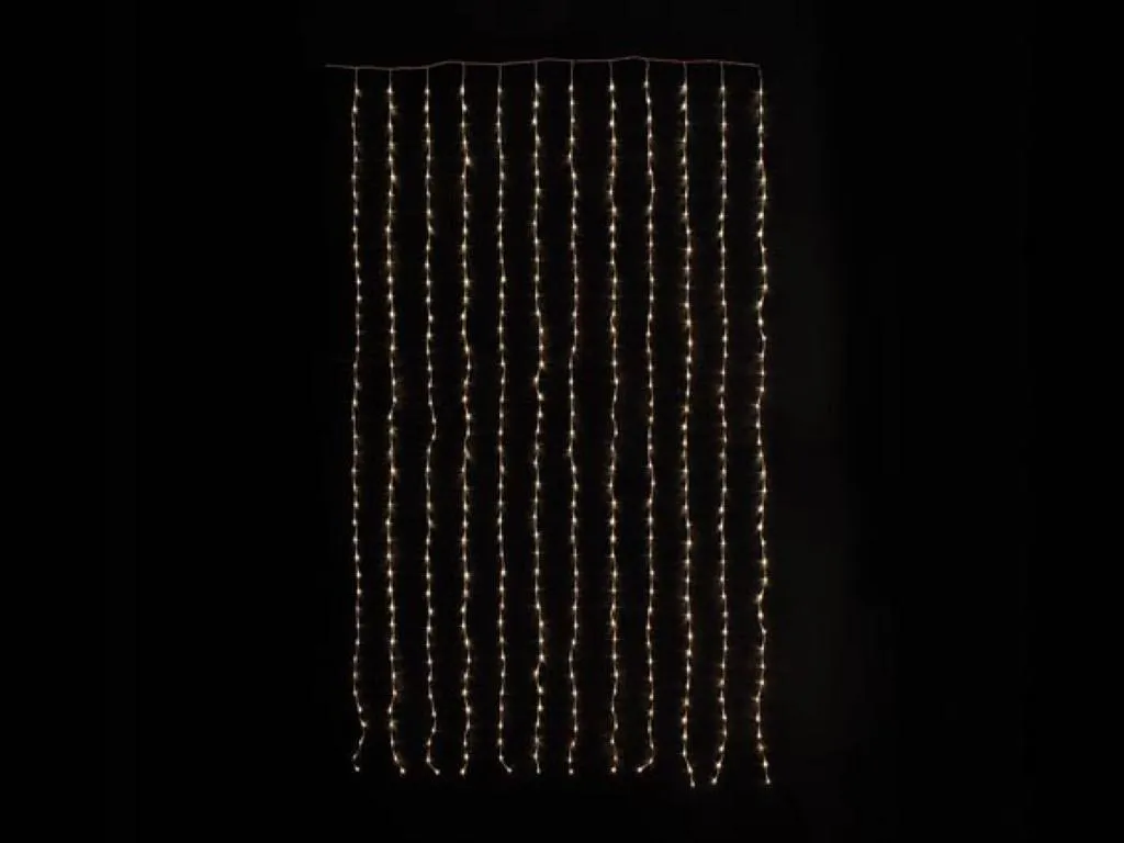 Décoration Lumineuse LED Blanc Chaud pour Grand Vitrage et Mur de Fête