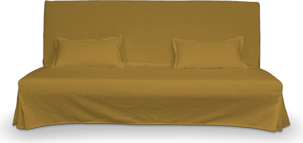Dekoria Bezug für Beddinge Sofa, lang mit zwei Kissenhüllen, senfgelb, Bezug für Beddinge