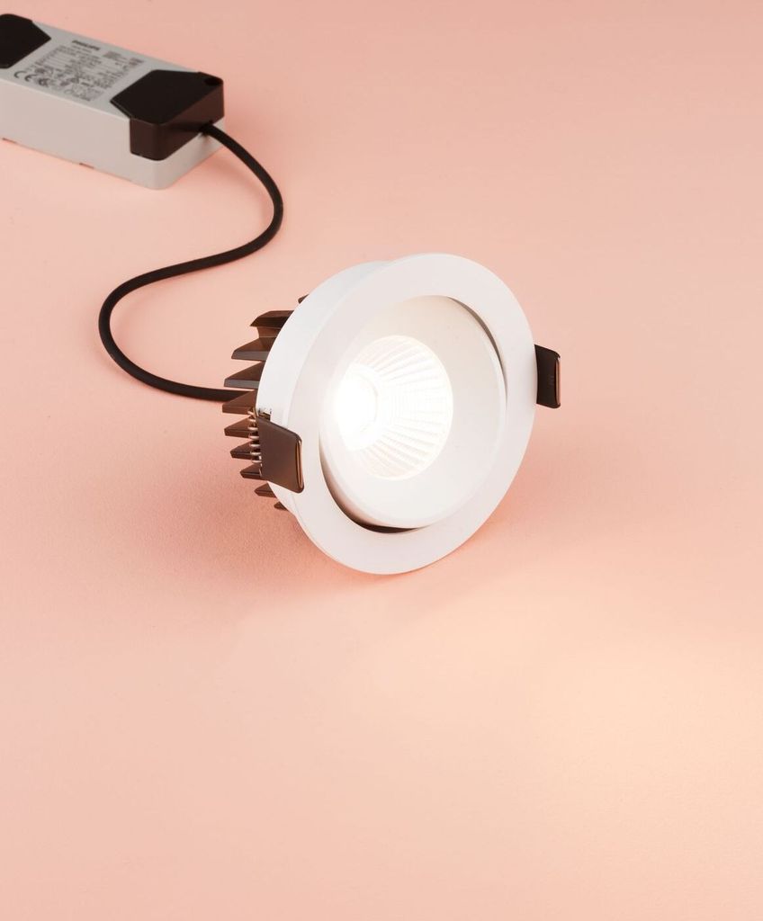 Nova Luce BLADE LED Einbauspots Weiß 12W IP65 Warmweiss Produktbild 