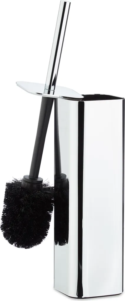 Nettoyage facile : Porte-brosse WC mural Relaxdays sans contact sol