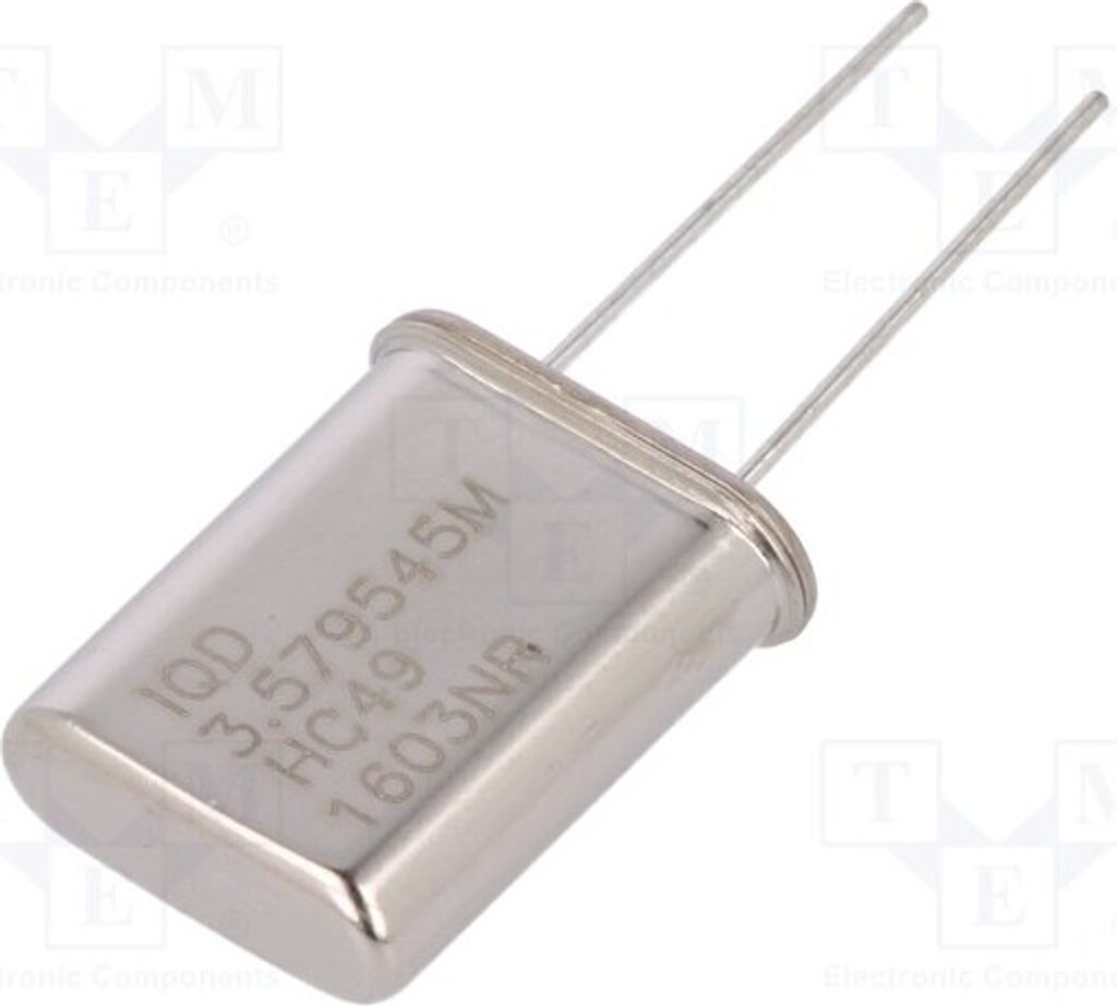 1x Resonator: Quarz 30pF 3,579545MHz 20ppm THT HC49 LFXTAL003056BULK Quarzresona