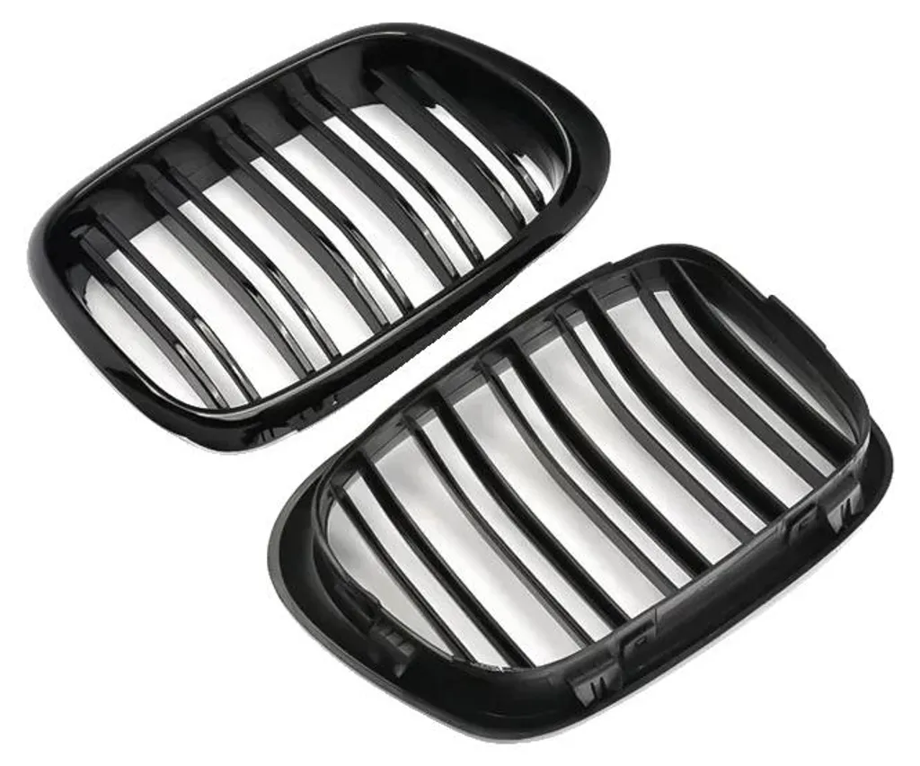 Calandre avant double lames noir brillant pour BMW E39 pack luxe M