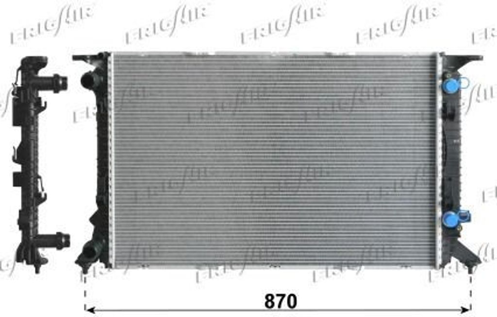 FRIGAIR 0110.3143 Kühler Wasserkühler Motorkühler für AUDI A4 Avant (8K5, B8) A5 Sportback (8TA) A4 Limousine (8K2, B8) A5 Coupe (8T3) A4 Allroad