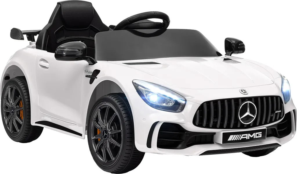 Mercedes-Benz AMG GTR Blanche Voiture Électrique Enfant 12V avec Télécommande