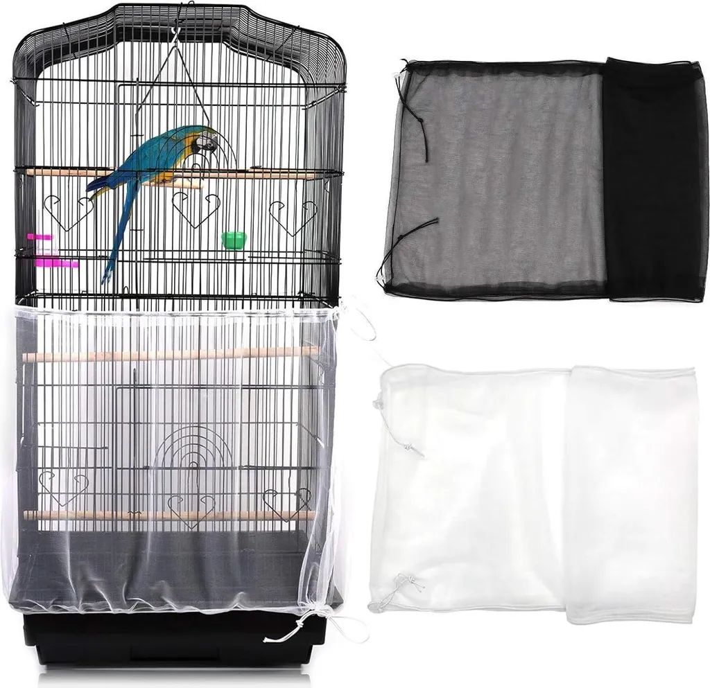Attrape-Graines pour Cage Oiseaux : Fini les Graines au Sol - Lot de 2