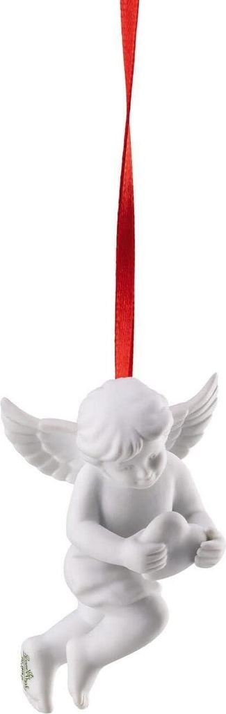 Rosenthal Engel-Anhänger - Weiss matt - Engel mit Herz 69194-000102-90097