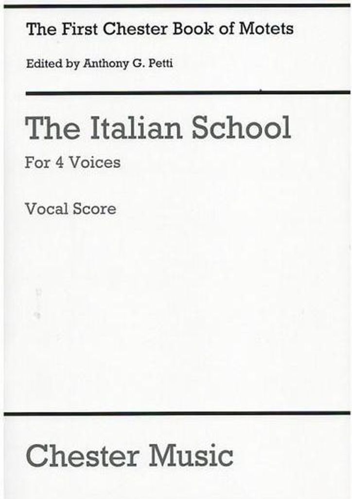 Chester Bk Of Motets - V01