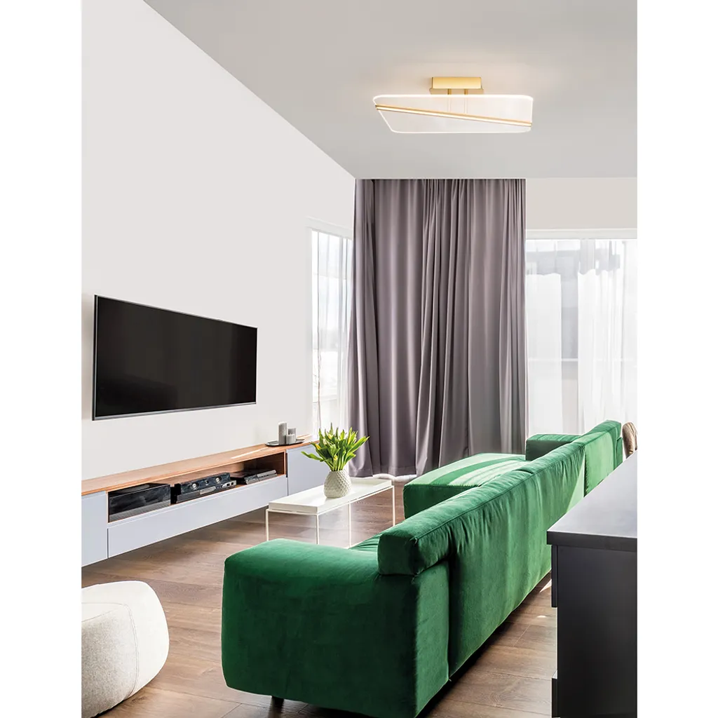 Plafonnier 2162 lm Jertuna Nova Luce 33W à haute efficacité lumineuse
