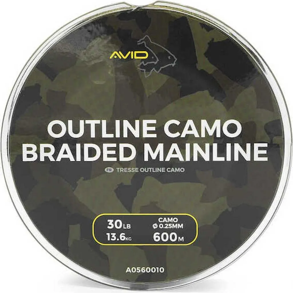 Tresse Avid Carp Outline 30lb 600m : fini les casses et la visibilité