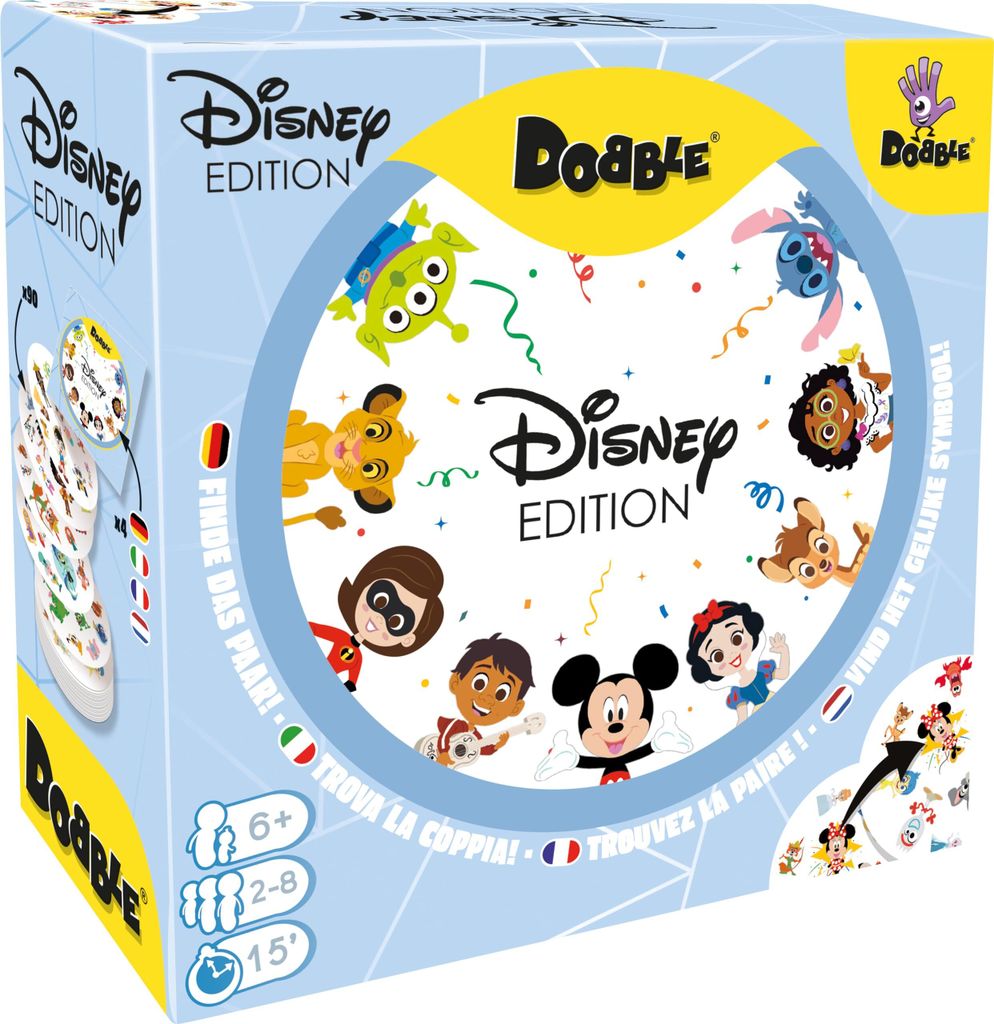 Zygomatic, Dobble Disney, rodinná hra, karetní hra, 2-8 Obrázek produktu 