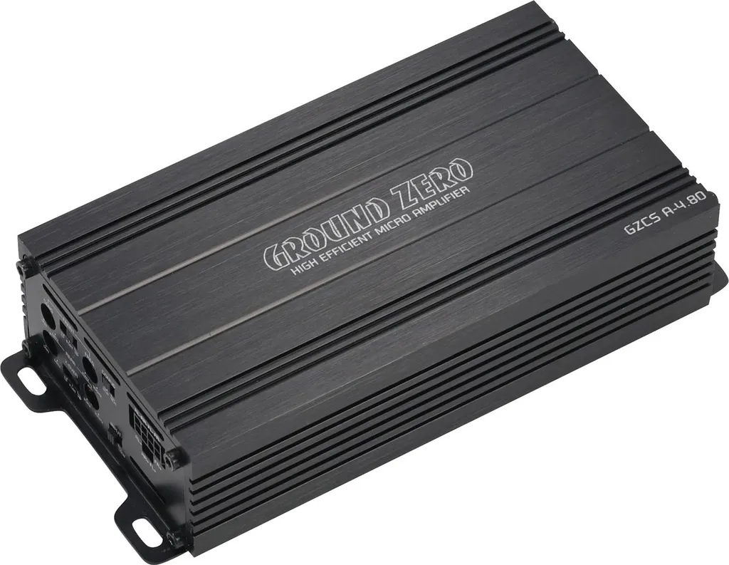 Amplificateur micro 4 canaux GZCS A-4.80 Ground Zero avec technologie Classe D