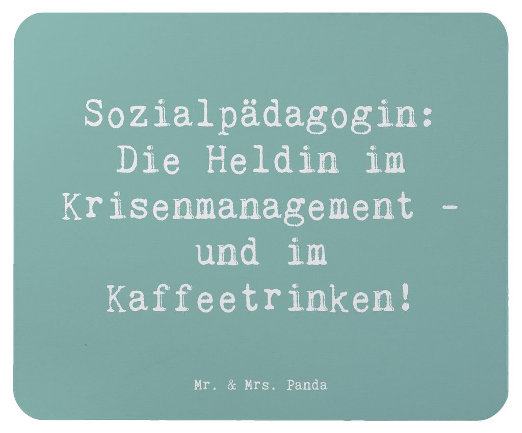 Mr. & Mrs. Panda Mauspad Spruch Sozialpädagogin - Produktbild 