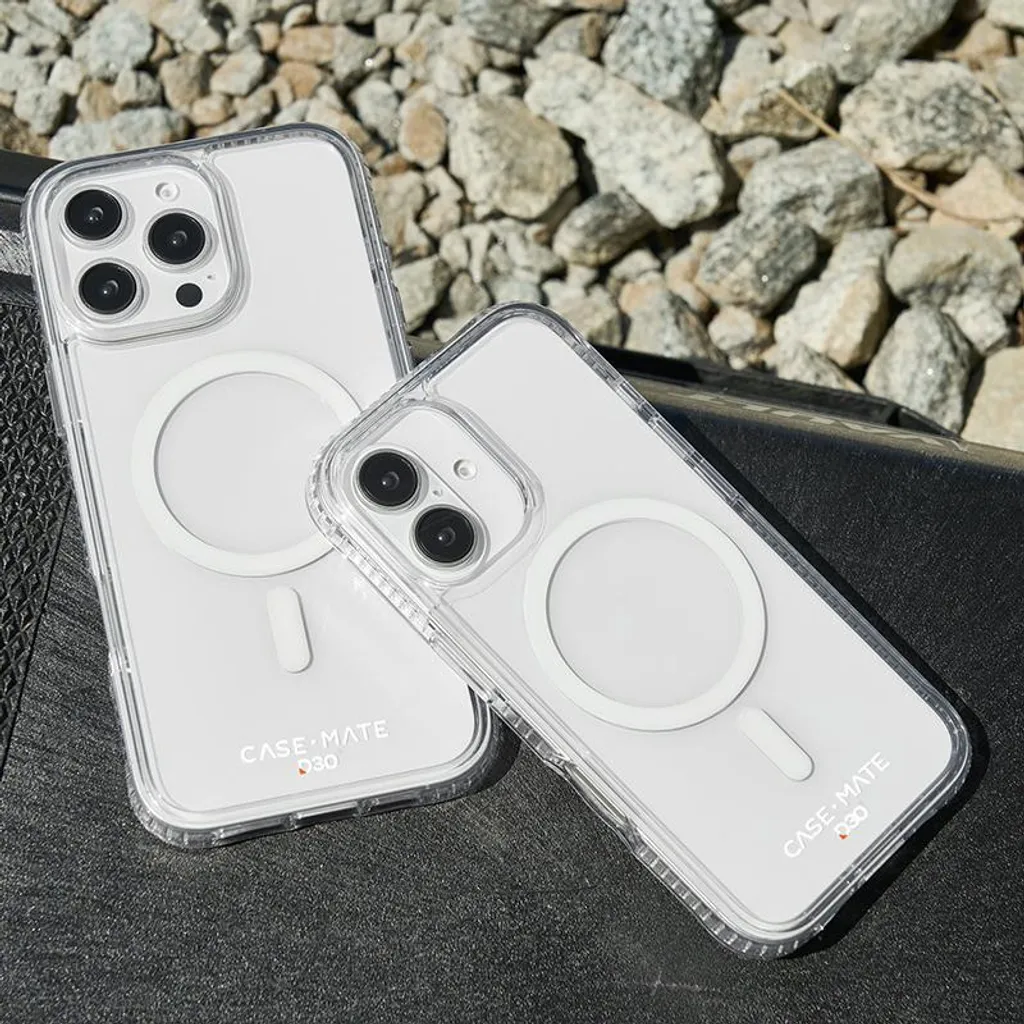Case-Mate Tough D3O MagSafe iPhone 16 Plus - Custodia Trasparente Antiurto - 18