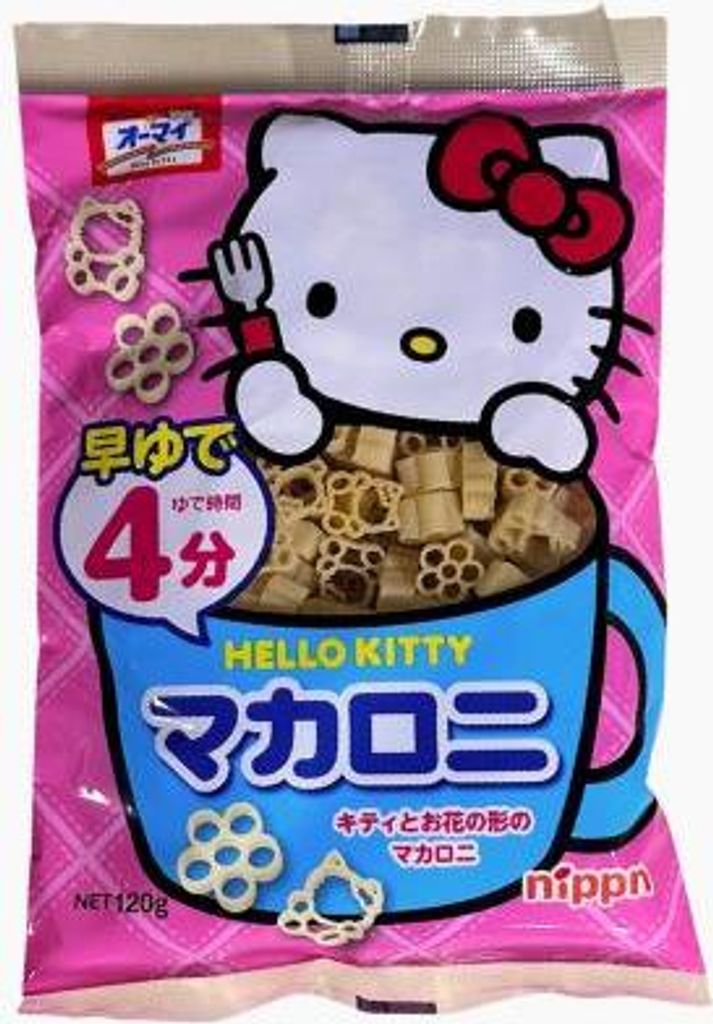 Nippn Hello Kitty Macaroni Nudeln 120g Produktbild 