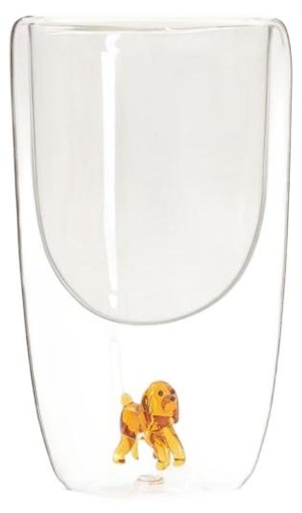 HOMLA PAWO Glas mit Doppelwand und einem Hund 0,35 l Glas Produktbild 