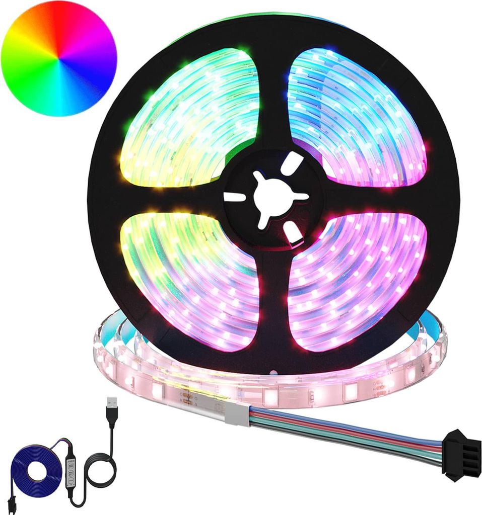 LED Streifen 2 pcs Schwarz und Transparent 5100 mm