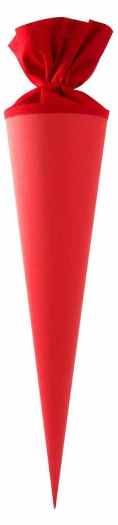 Goldbuch Bastel-Schultüte rot 70cm rund Produktbild 