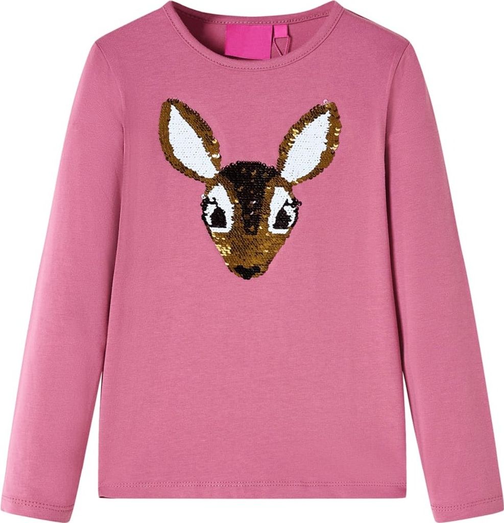 Kinder-Langarmshirt Himbeerrosa 92 Produktbild 