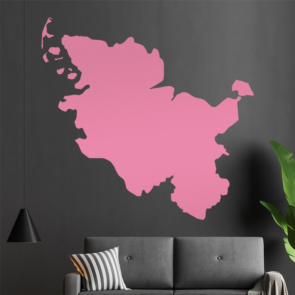 KIWISTAR Bundesland Schleswig-Holstein - Kiel Sylt Wandtattoo in 6 Größen - Wandaufkleber Wall Sticker - Dekoration, Küche, Wohnzimmer, Schlafzi...