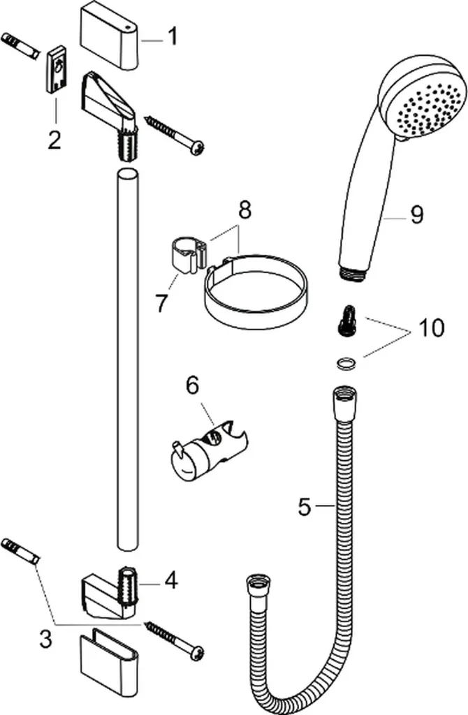 Solution anticalcaire Hansgrohe Crometta 85 Vario set douche complet chrome - 3