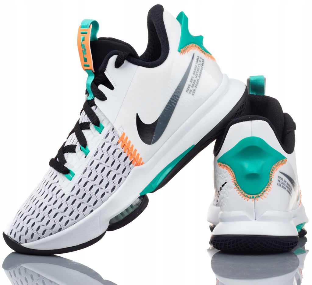 Nike LeBron Witness 5 White Clear Jade - EU 47.5 Produktbild 