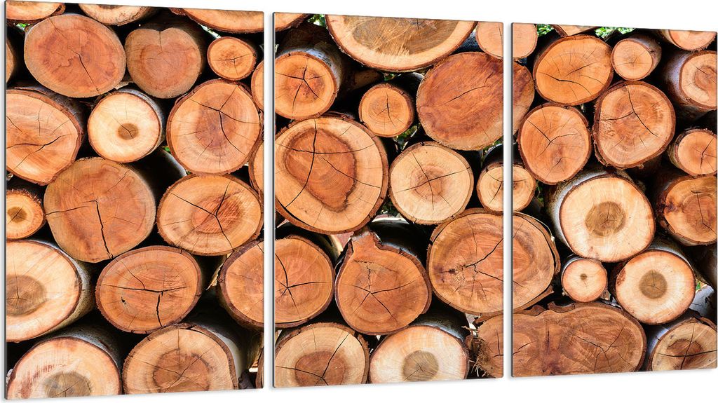 Herdabdeckplatten 3 teilig 30x52 Glaskeramikkochfeld Abdeckung Glas, Holz Braun