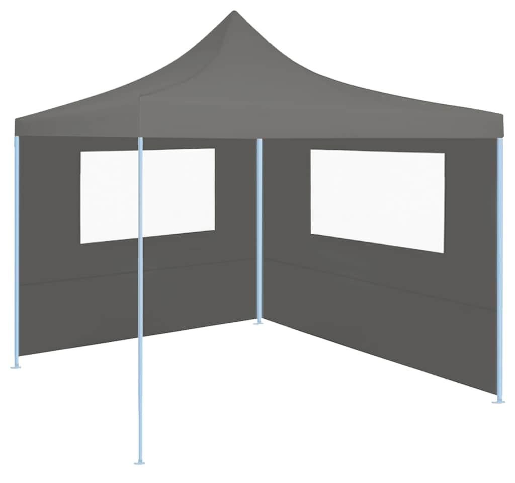 vidaXL Pavillon-Seitenwand mit Fenstern 4x2 m Anthrazit Produktbild 