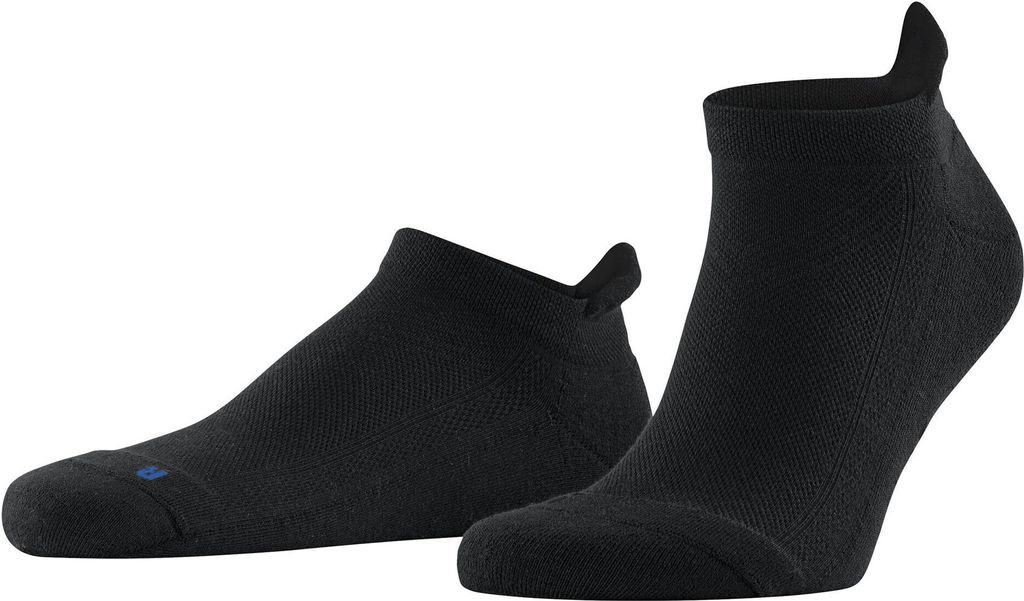 FALKE Uni Sneakersocken - Cool Kick, Socken, Polyester, einfarbig, kurz Schwarz 46-48