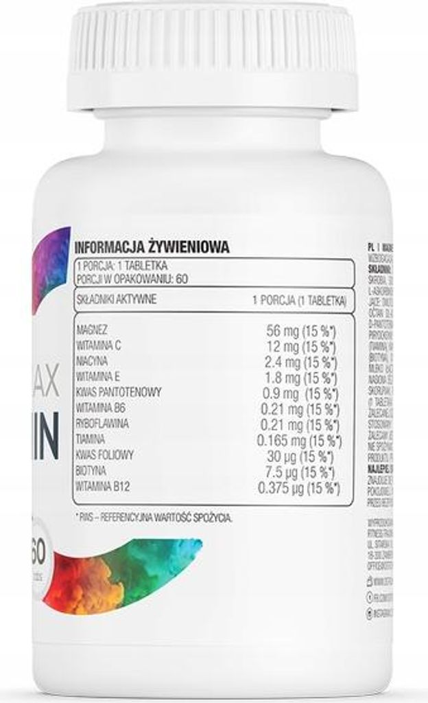 OstroVit Magnesium Max+Vitamin Magnesium 47 g 60 Stk.
