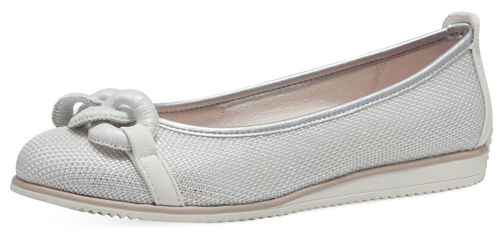 Marco Tozzi Damen Klassische Ballerina 2-22121-44 Weiß