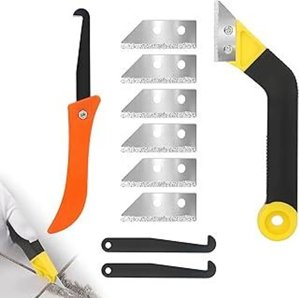 Raschietto rimozione fughe piastrelle professionale + 8 lame