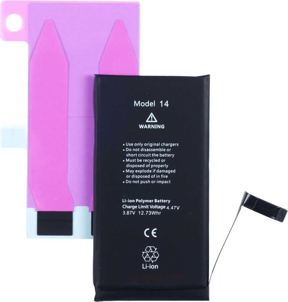 Akku für Apple iPhone 14 3279mAh OHNE Crack BMS + Kleber