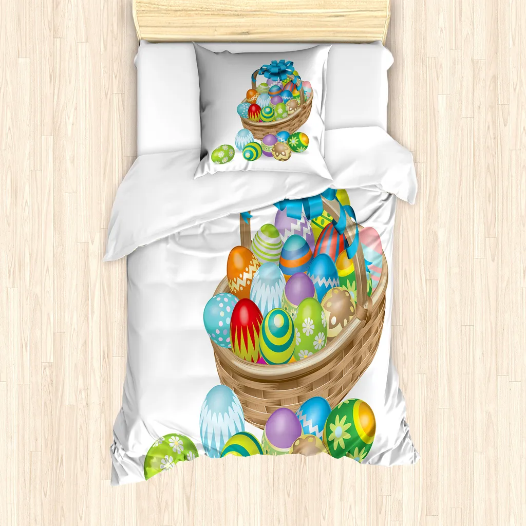 Set Copripiumino Pasquale ABAKUHAUS 135x200cm - Ipoallergenico per Bambini