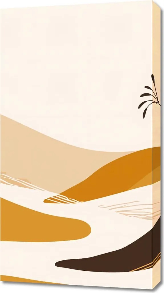 Quadri Soggiorno Boho Moderno 50x90 Paesaggio Oro | Arredo Casa Chic